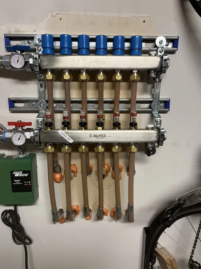 Plumber performing Leak Detection at a residential property in Brenham